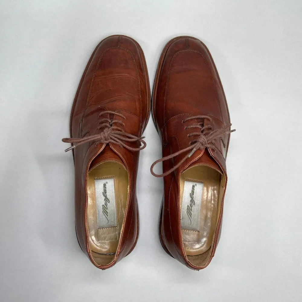 Mezlan Derby Men's Fiore Brown Leather Oxford Lace Up Split Toe Dress‎ Shoes